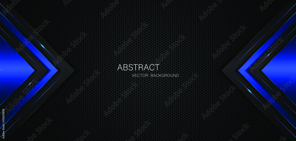 Free Vector  Amazing blue background with polygonal shapes