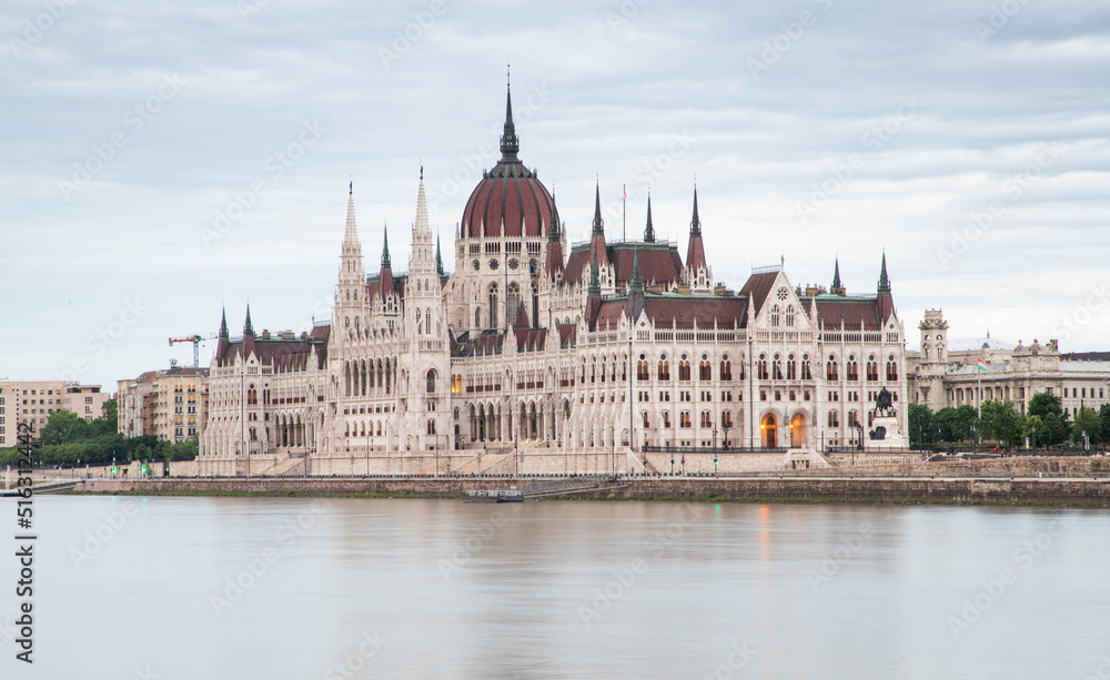 budapest city skyline at Hungalian Parliament and Danube River  Budapest  Hungary