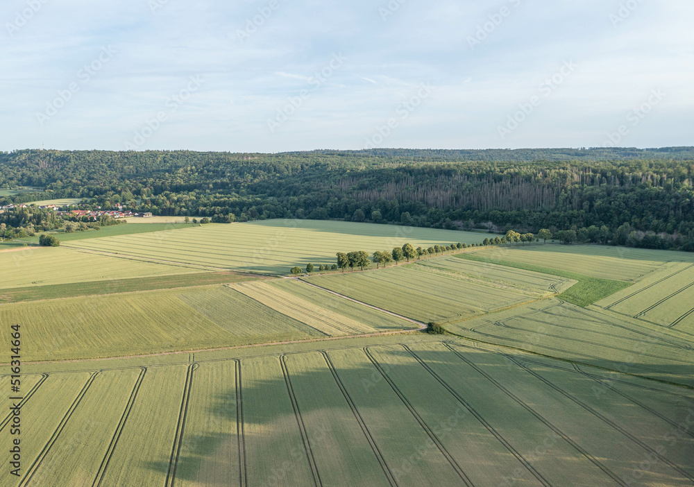 Landscape and panorama view of drone Landscape and panorama view of drone