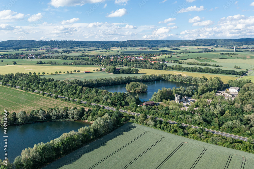   Landscape and panorama  view of drone