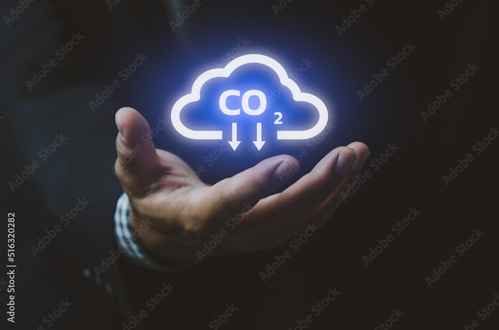 Man hand icon cloud. Sustainable eco energy CO2 emissions and global warming with investment constraints icons and symbols virtual screen. Business concept. Man hand icon cloud. Sustainable eco energy CO2 emissions and global warming with investment constraints icons and symbols virtual screen. Business concept.