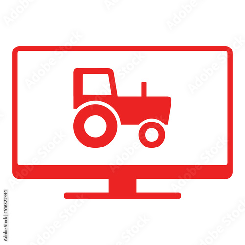 Traktor und Monitor
