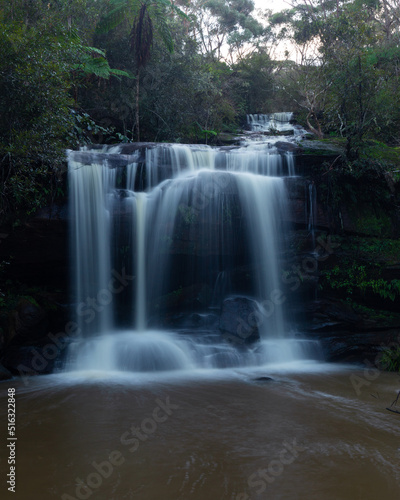 Dundundra Falls flowing after the rain, Terrey Hills, Sydney. photo