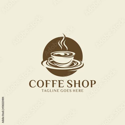 Coffee shop Logo design vector Template