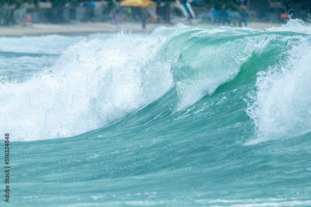 Fototapeta premium spiral wave in monsoon season Andaman sea of Phuket