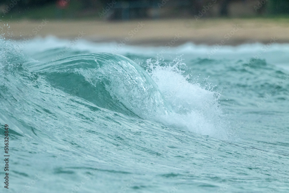 Obraz premium spiral wave in monsoon season Andaman sea of Phuket