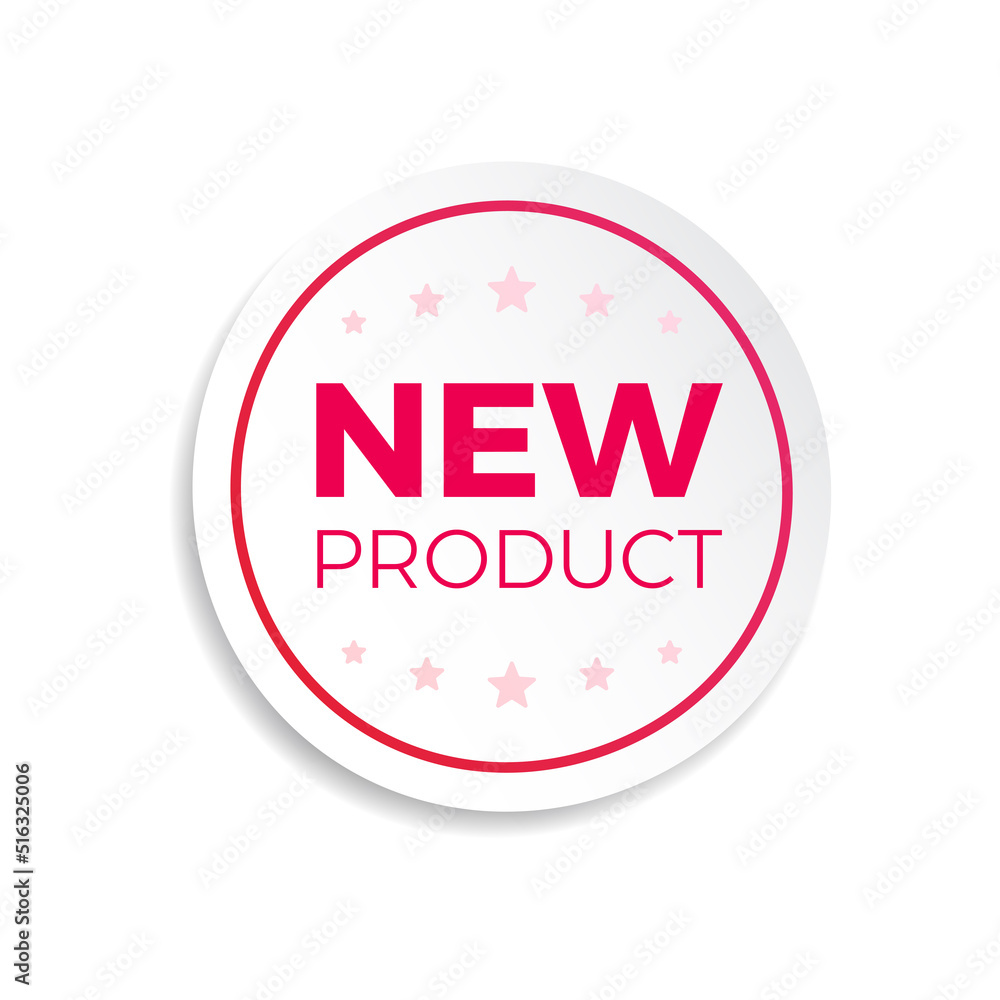 New Product Sticker for Shopping Advertising New Product Sticker for Shopping Advertising