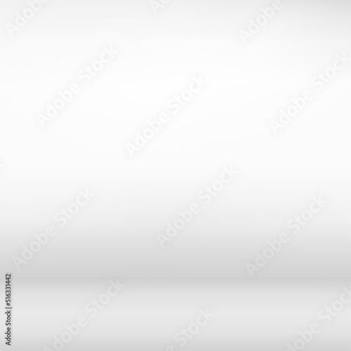 3d white minimal scene for products showcase, promotion display. Vector
