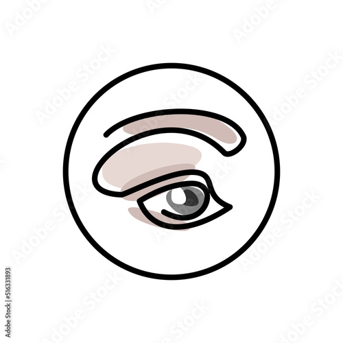 Ophthalmology. Vision logo minimalism. Optics.