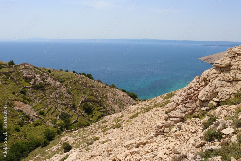 wild landscape with rocks on an island wild landscape with rocks on an island