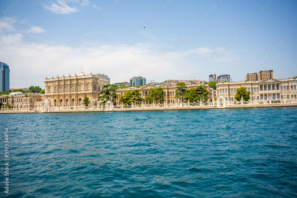 The Dolmabahce Palace view from the Bosphorus - Istanbul, Turkey