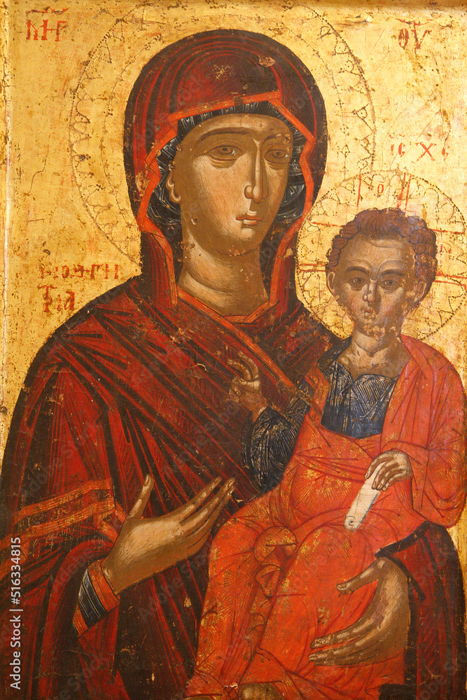 Icon : Sta Mary Hodigitria (16th century)