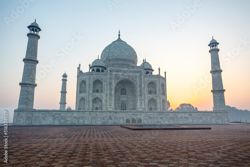View at the Taj Mahal in Agra, Uttar Pradesh, India, Asia