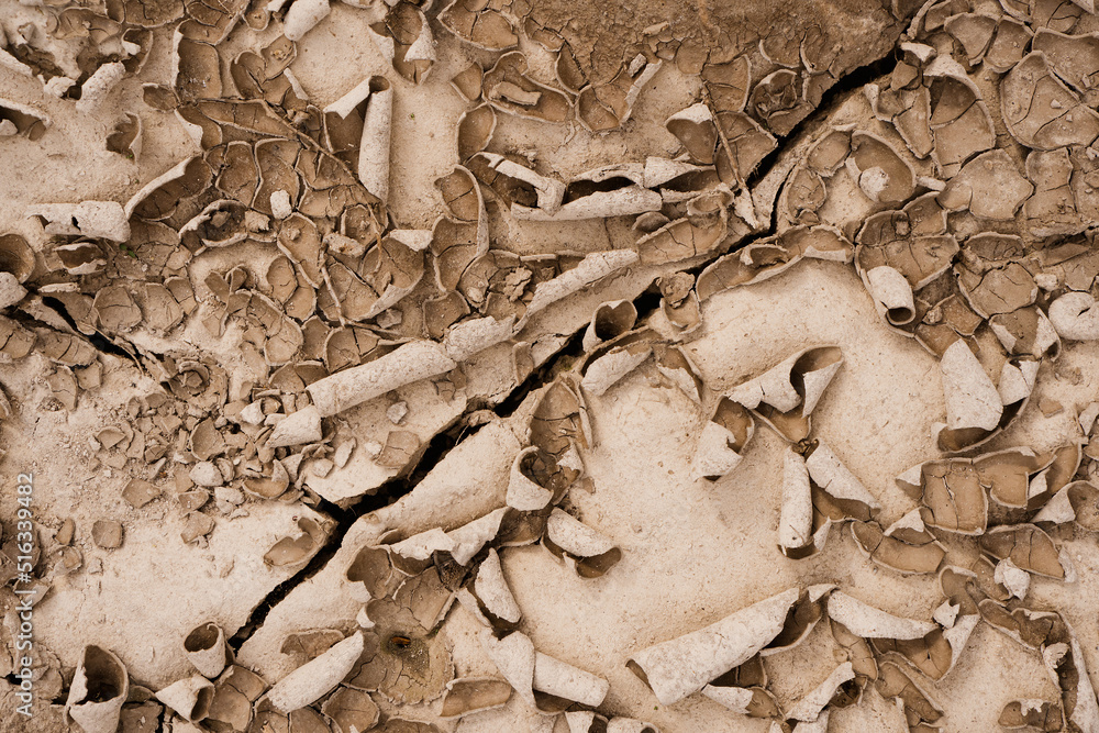 Brown rusty grunge background. Abstract texture of dry clay ground with cracks Brown rusty grunge background. Abstract texture of dry clay ground with cracks