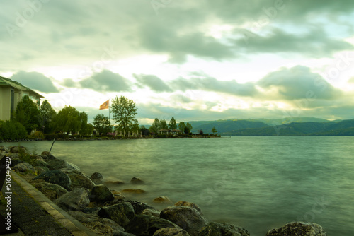 Fototapeta Naklejka Na Ścianę i Meble -  Beautiful view sea and mountins in turkey