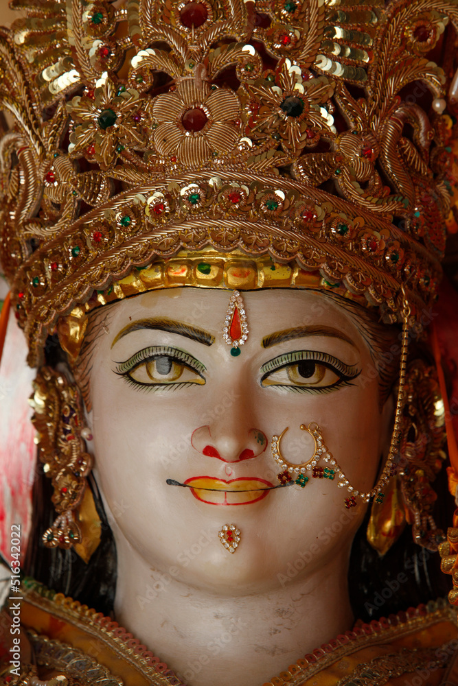 Lakshman temple in Rishikesh : goddess statue