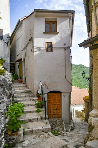 The Italian village of Petina in the province of Salerno. photo