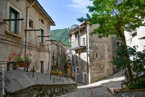 Fototapeta Naklejka Na Ścianę i Meble -  The Italian village of Petina in the province of Salerno.