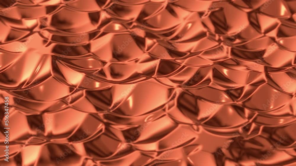Scales Pattern Bronze Metal Surface