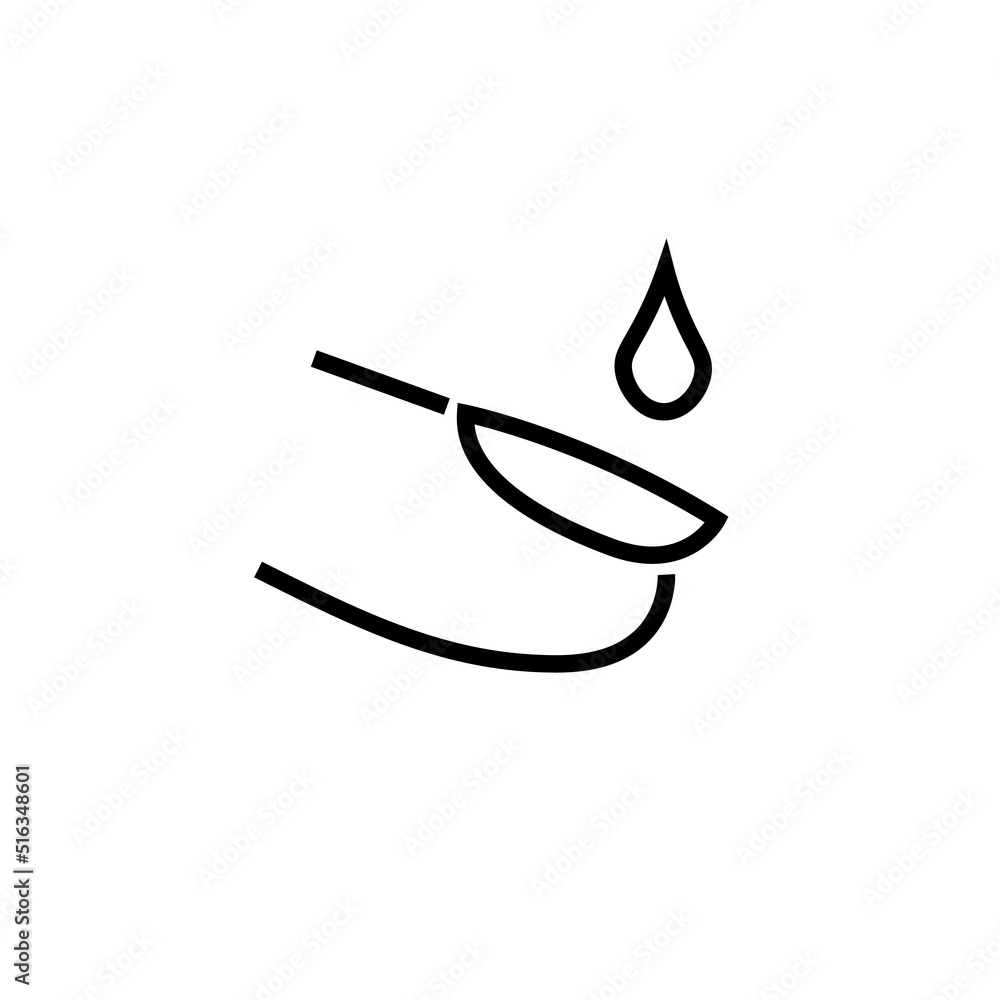 Nail care icon for women. Vector illustration. Nail care icon for women. Vector illustration.