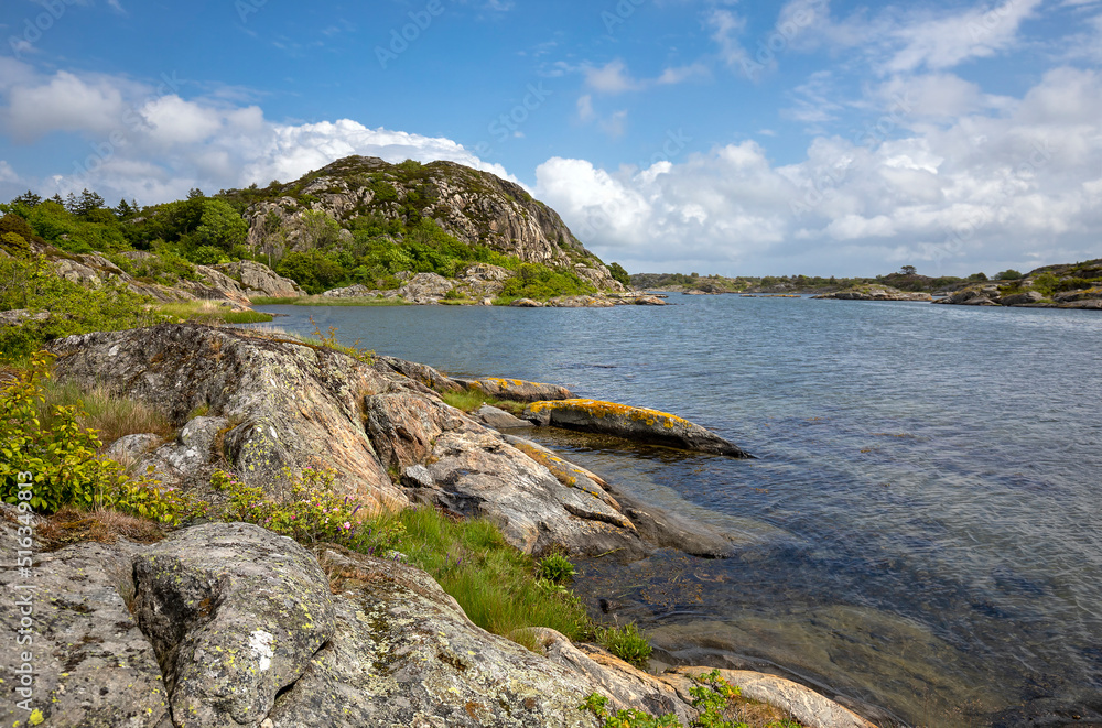 beautiful rocku sea coast in Sweden