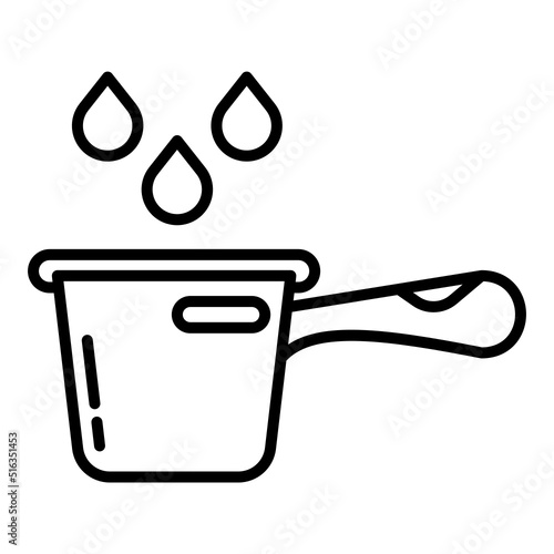 dipper icon on transparent background