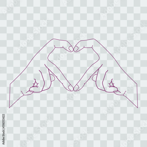 finger love symbol photo