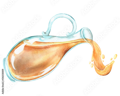Foto A jug from which oil flows