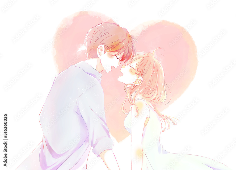 幸せそうな男女　夏