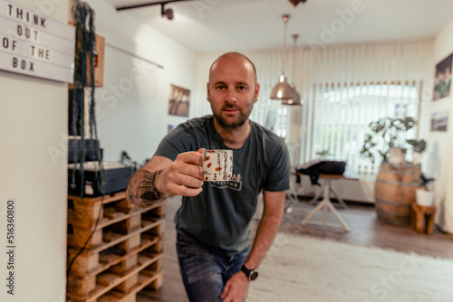 Kaffeepause im Büro