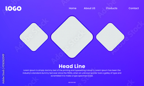 WEB background. First page background. Landing page template. Vector illustration. EPS 10