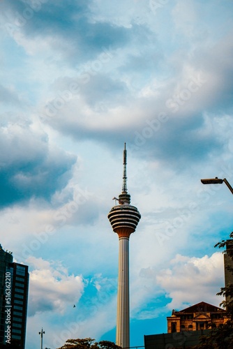 Photography Vertical shot of a beautiful tower in Kuala Lumpur, Malaysia