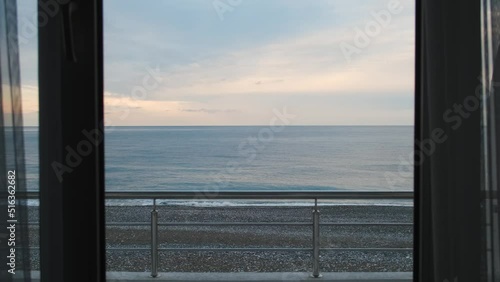 sea ​​view from room window