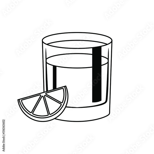 Shot Glasses icon vector. Drinking Illustration sign. Bar Illustration sign.