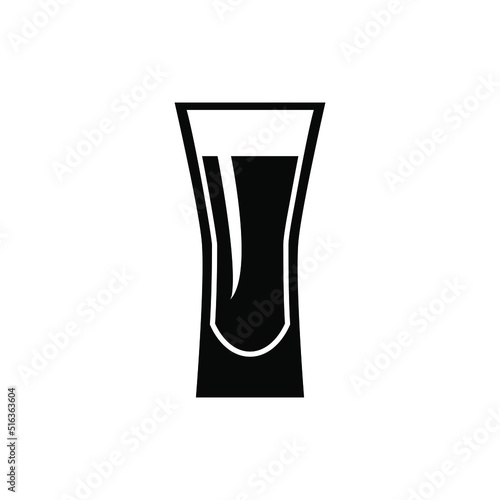 Shot Glasses icon vector. Drinking Illustration sign. Bar Illustration sign.