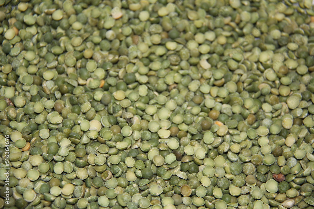 Full frame shot of dried green peas (Pisum sativum). Full frame shot of dried green peas (Pisum sativum).