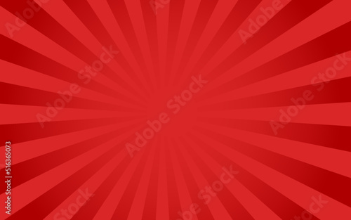 Sun rays Retro vintage style on red background, Sunburst Pattern Background. Rays. Summer Banner Vector illustration