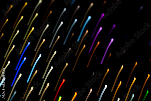 glowing strokes on a black background