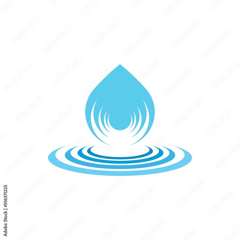 Water drop logo template vector Water drop logo template vector