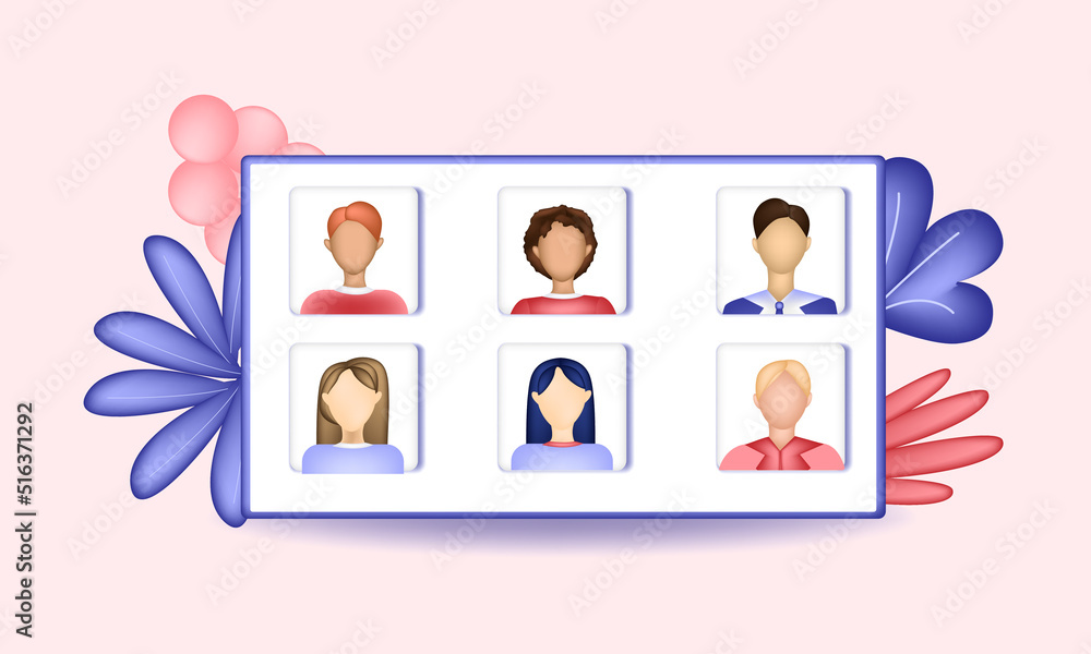 Fototapeta premium Vector illustrations 3D. Smartphone in hand. Chat and dialogue between people.