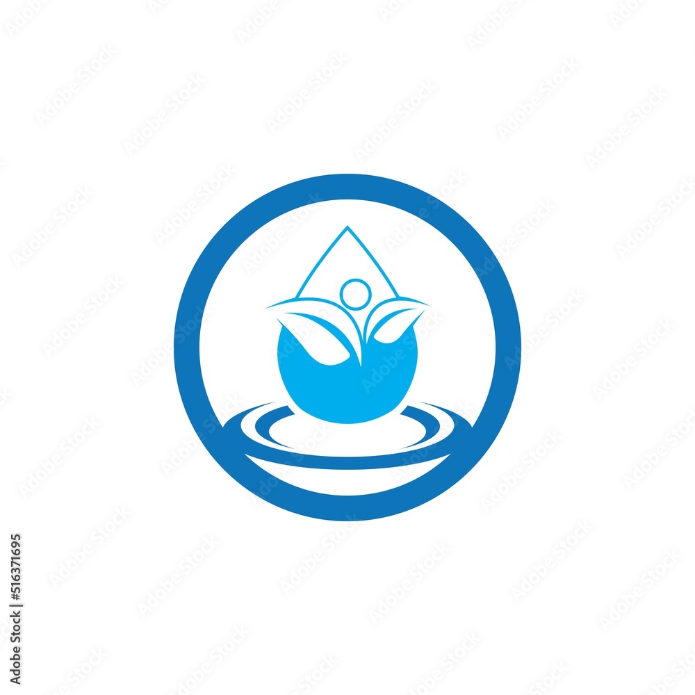 Water drop logo template vector Water drop logo template vector