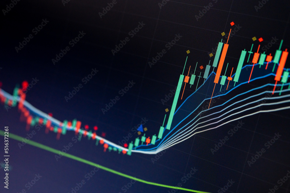 Candle stick graph chart of stock market investment trading. Trading with the digital graph in the forex market.
Candle stick graph chart of stock market investment trading. Trading with the digital graph in the forex market.