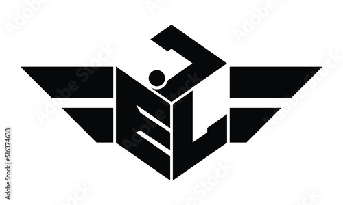 JEL three letter gaming logo in polygon cube shape logo design vector template. wordmark logo | emblem logo | monogram logo | initial letter logo | sports logo | minimalist logo | typography logo |