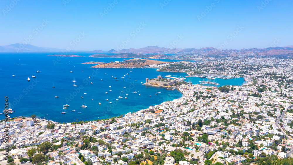 Bodrum is a city on the Bodrum Peninsula, stretching from Turkey's southwest coast into the Aegean Sea.	