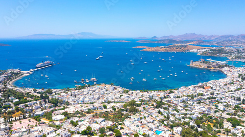 Bodrum is a city on the Bodrum Peninsula, stretching from Turkey's southwest coast into the Aegean Sea. 