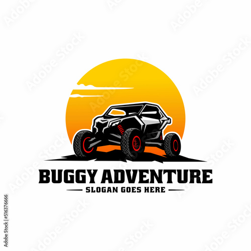 UTV - ATV buggy vehicle illustration logo vector