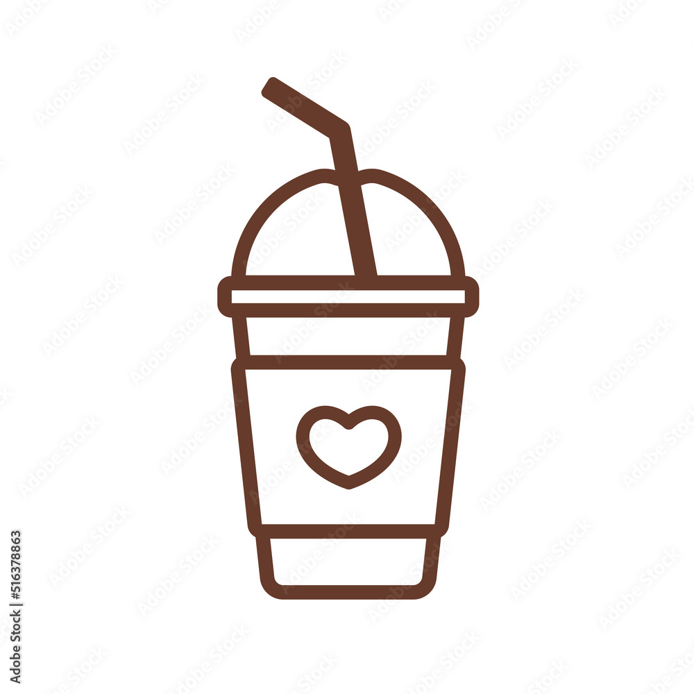 simple coffee cup vector For the hot drink menu in the cafe simple coffee cup vector For the hot drink menu in the cafe