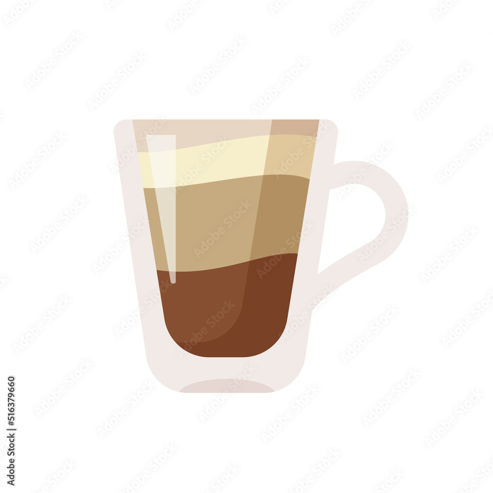 Hot coffee mug vector. Popular drink menu in the cafe For drinking to wake up in the morning Hot coffee mug vector. Popular drink menu in the cafe For drinking to wake up in the morning