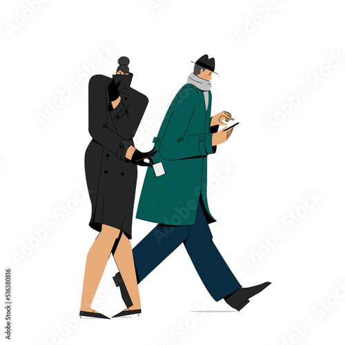 A pickpocket takes a wallet out of his pocket.
