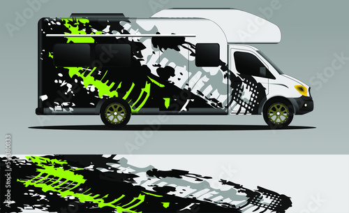 racing background vector for camper car wraps and more